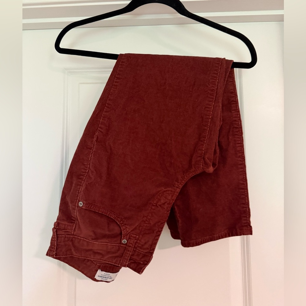 Old Navy High-Rise OG Straight Pants in Deep Red
